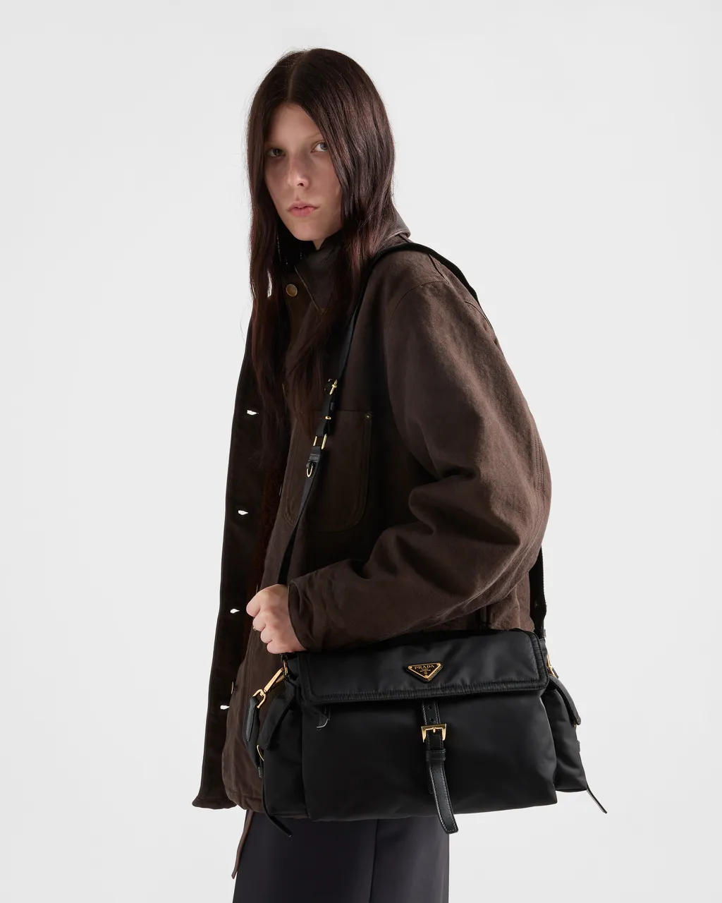 Prada Explore Large Re-Nylon Shoulder Bag