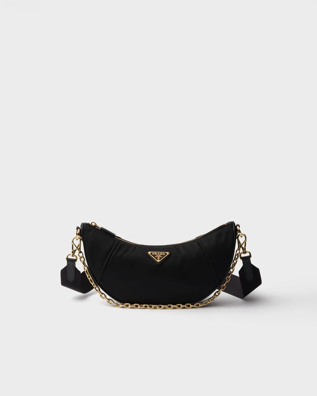 Prada Demi-Lune Re-Nylon Shoulder Bag