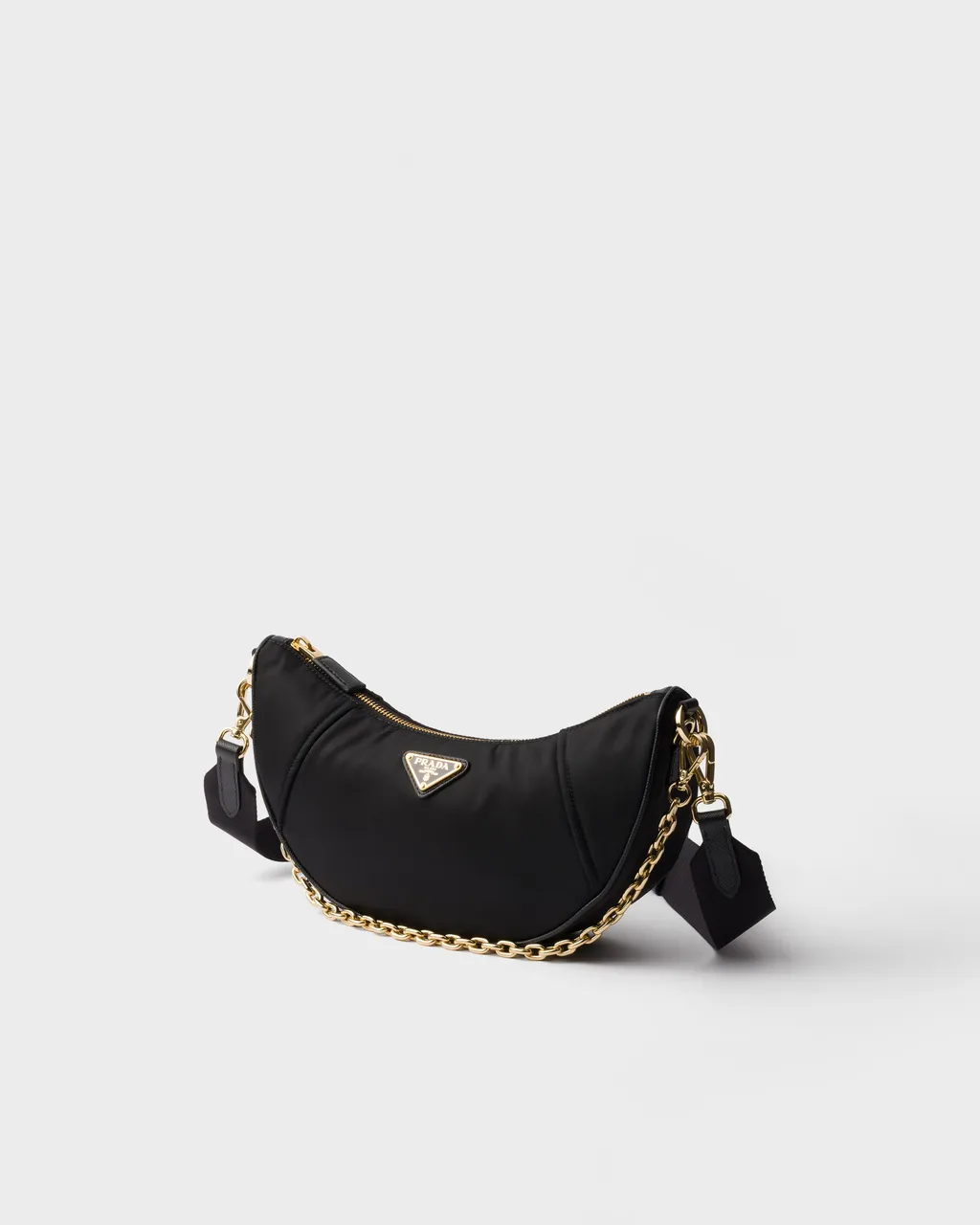 Prada Demi-Lune Re-Nylon Shoulder Bag