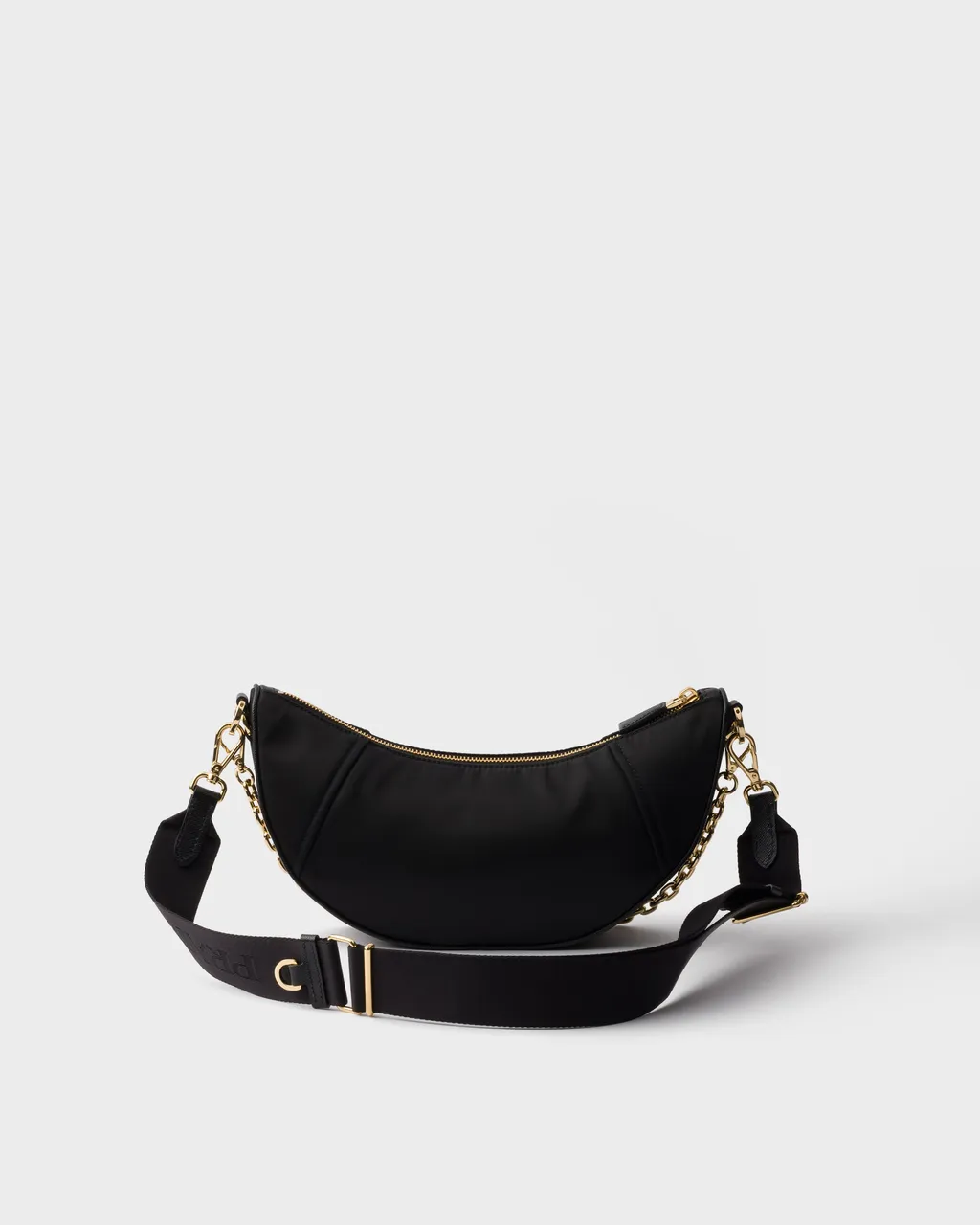 Prada Demi-Lune Re-Nylon Shoulder Bag