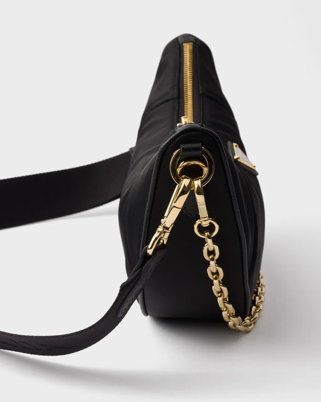 Prada Demi-Lune Re-Nylon Shoulder Bag