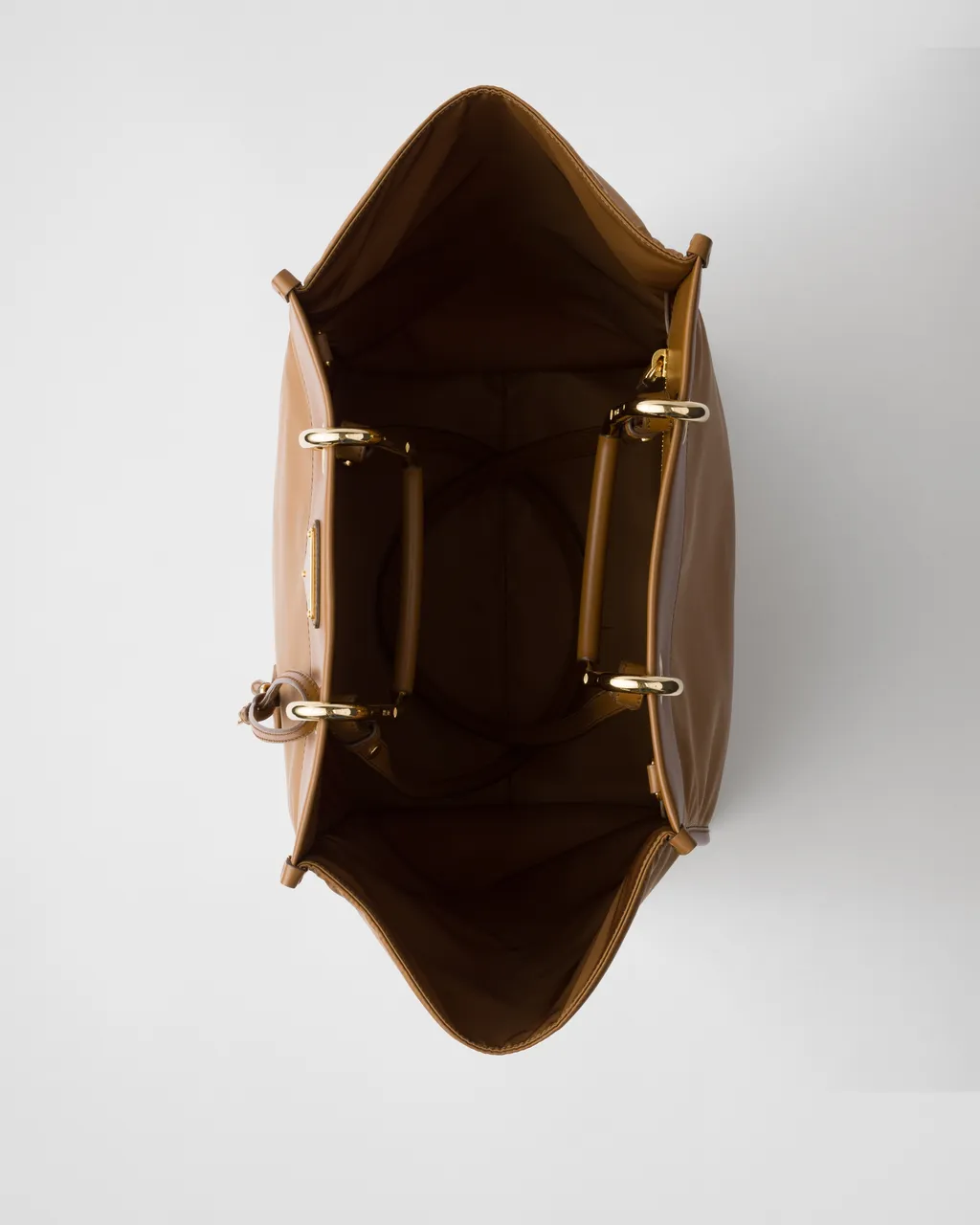 Large Re-Nylon And Leather Tote Bag