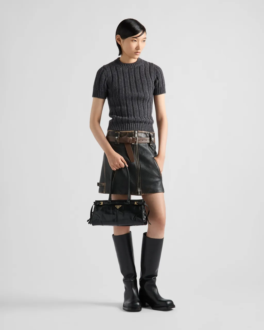 Prada Bonnie Medium Leather Handbag