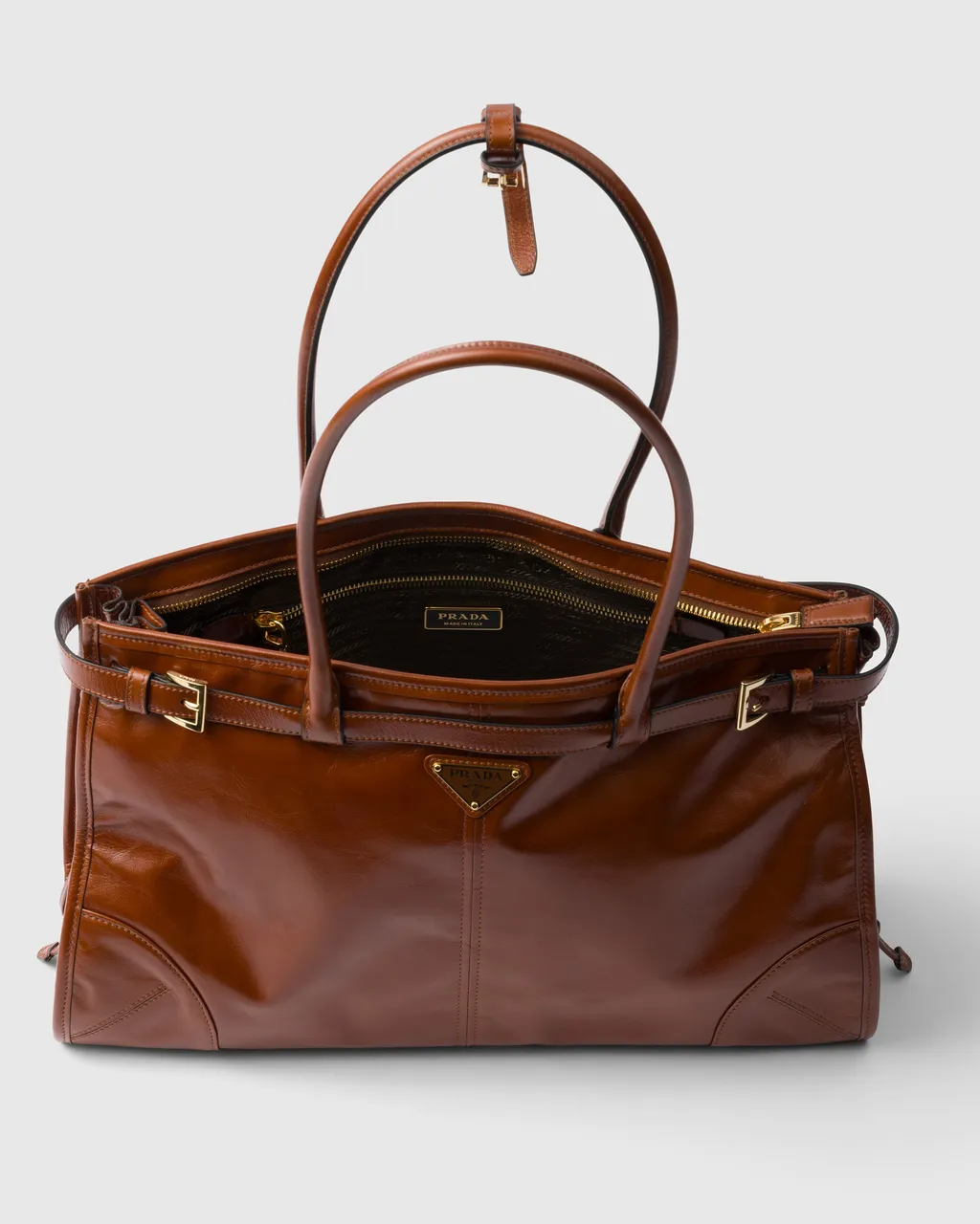 Prada Bonnie Large Leather Handbag