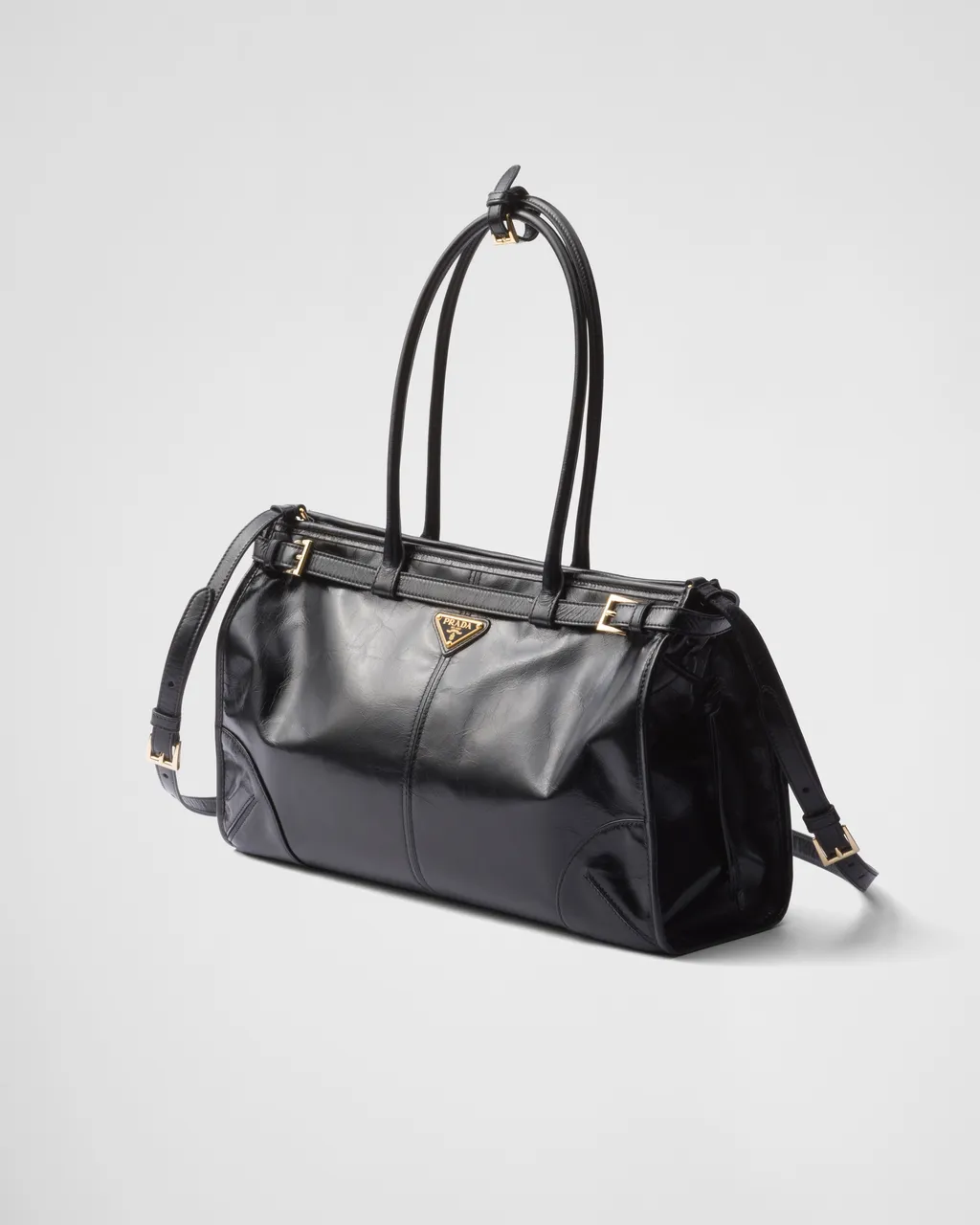 Prada Bonnie Large Leather Handbag