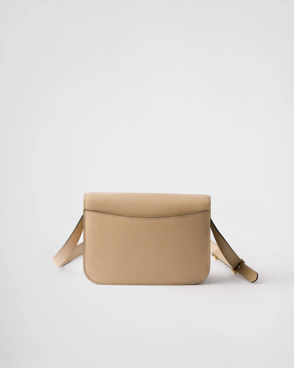 Saffiano Leather Flap Shoulder Bag