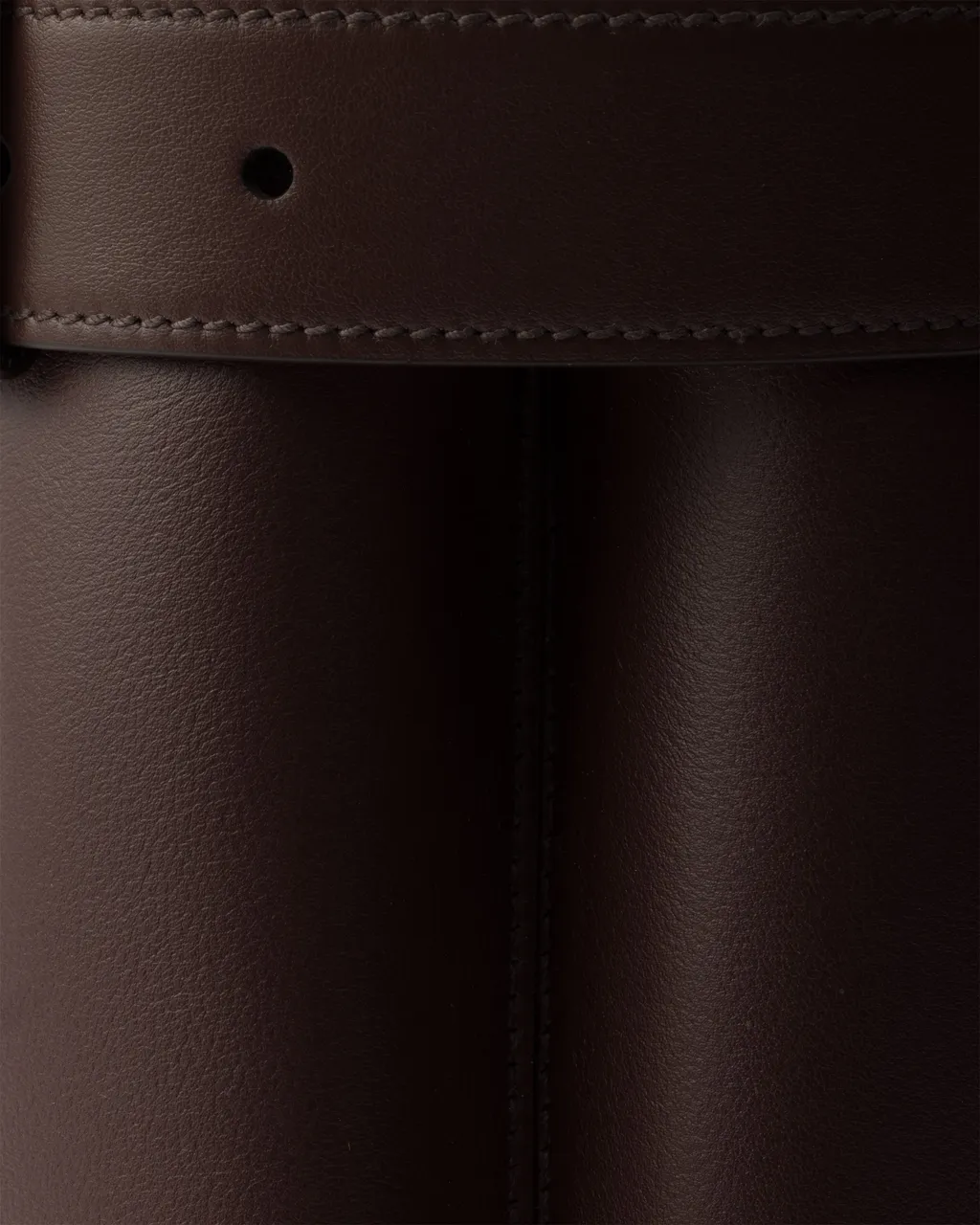 Prada Buckle Small Leather Handbag With Belt