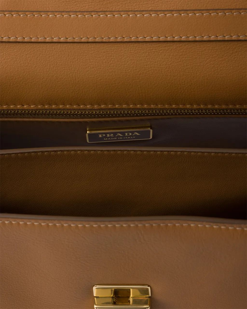 Prada Soft Sound Medium Leather Shoulder Bag