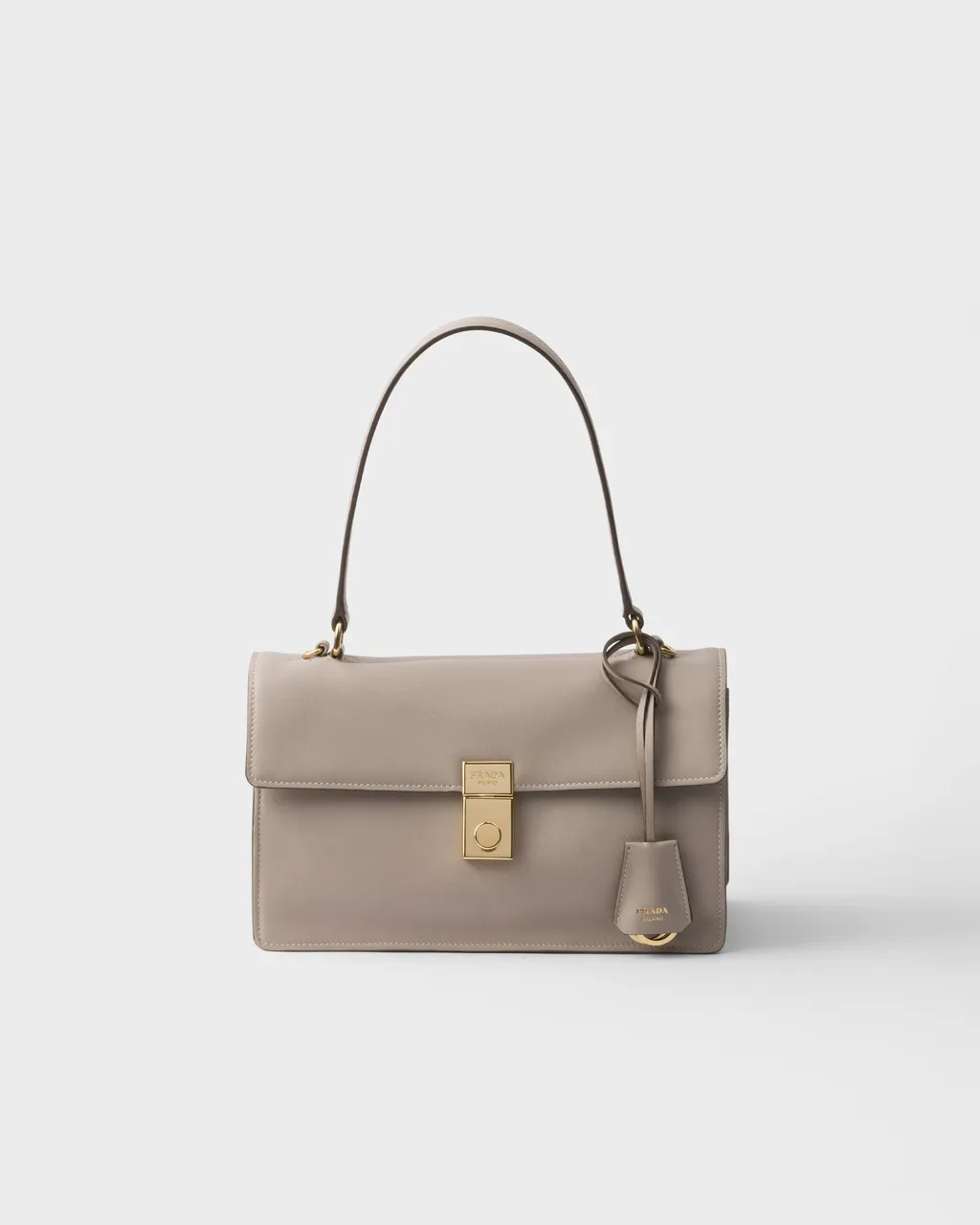 Prada Soft Sound Medium Leather Shoulder Bag