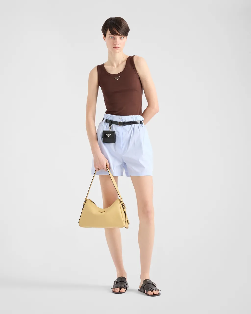 Prada AimÉE Medium Leather Shoulder Bag