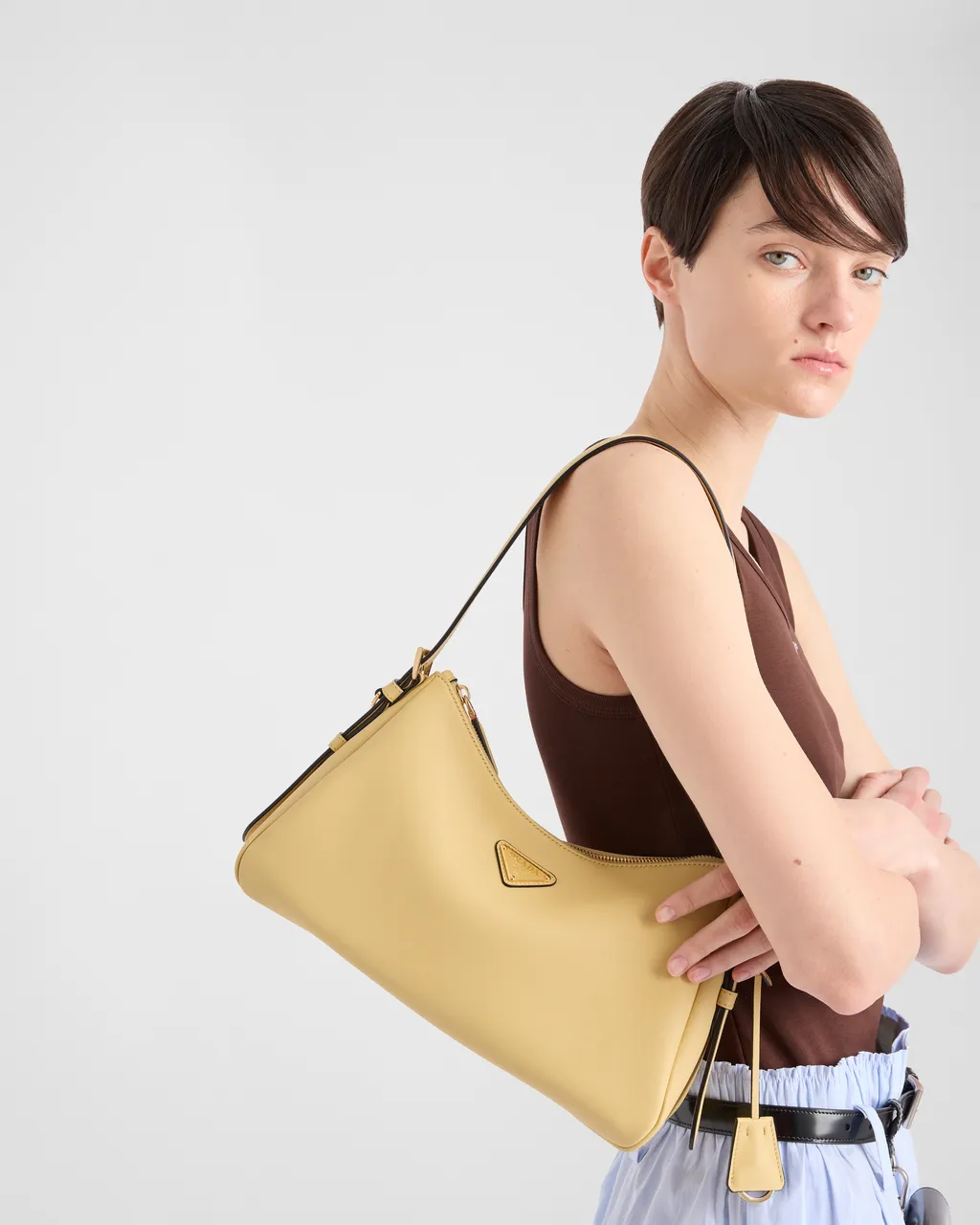 Prada AimÉE Medium Leather Shoulder Bag