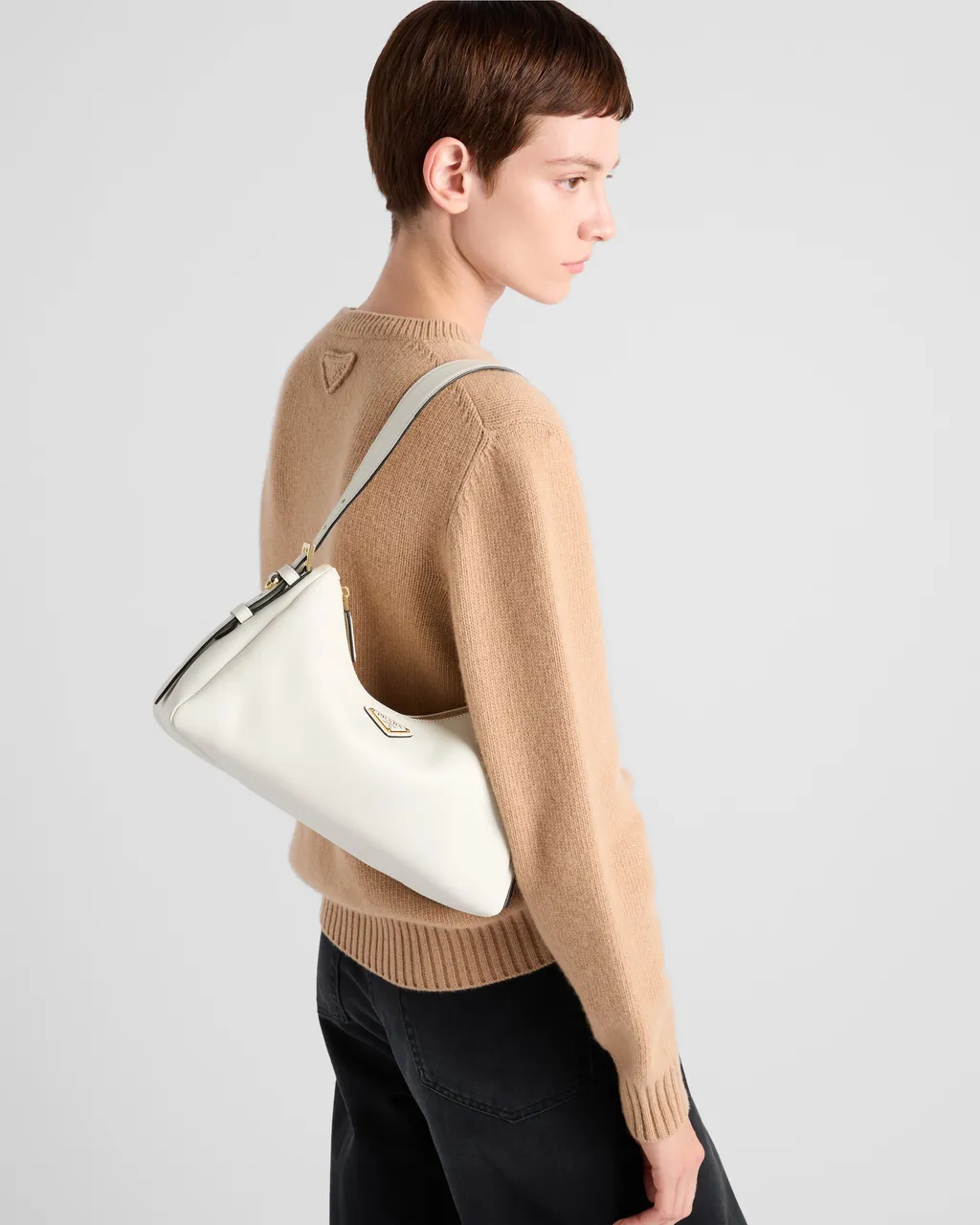 Prada AimÉE Medium Leather Shoulder Bag