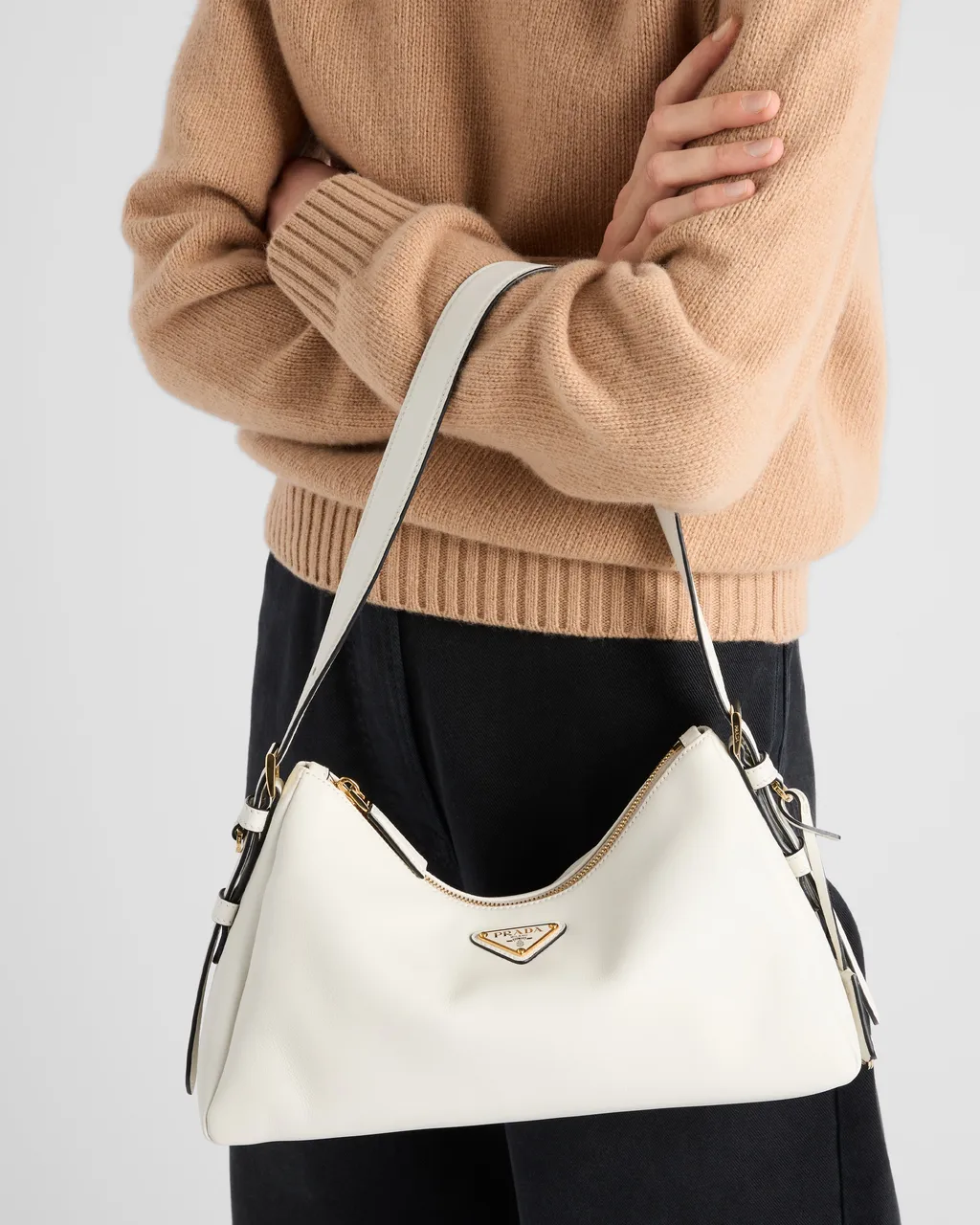 Prada AimÉE Medium Leather Shoulder Bag