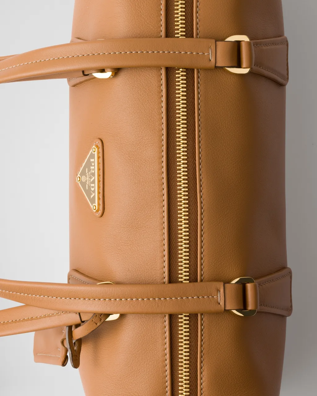 Medium Leather Top-Handle Bag With Padlock