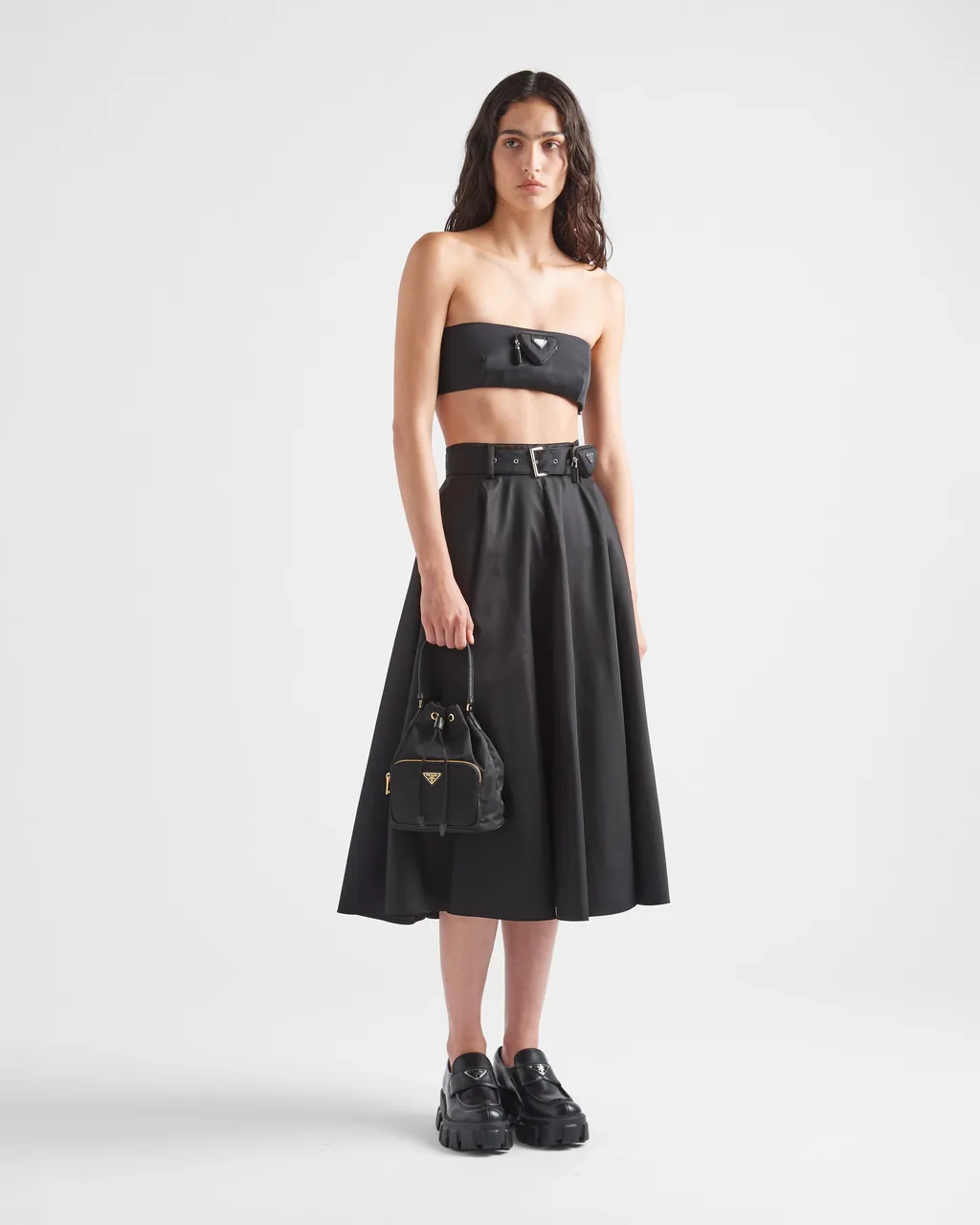 Prada Duet Re-Nylon Bucket Bag