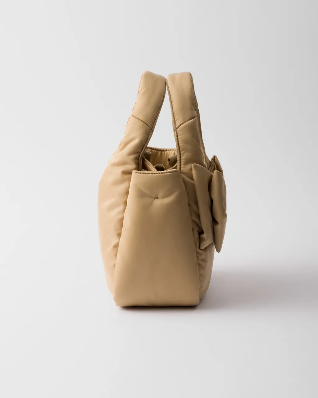 Padded Re-Nylon Mini-Bag With Bow