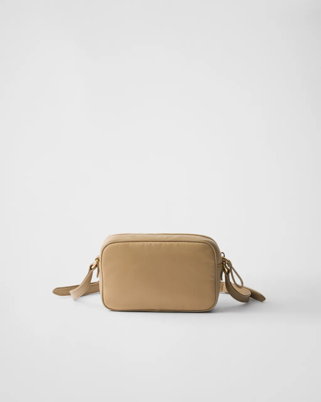 Re-Nylon And Nappa Leather Mini Shoulder Bag With Bow