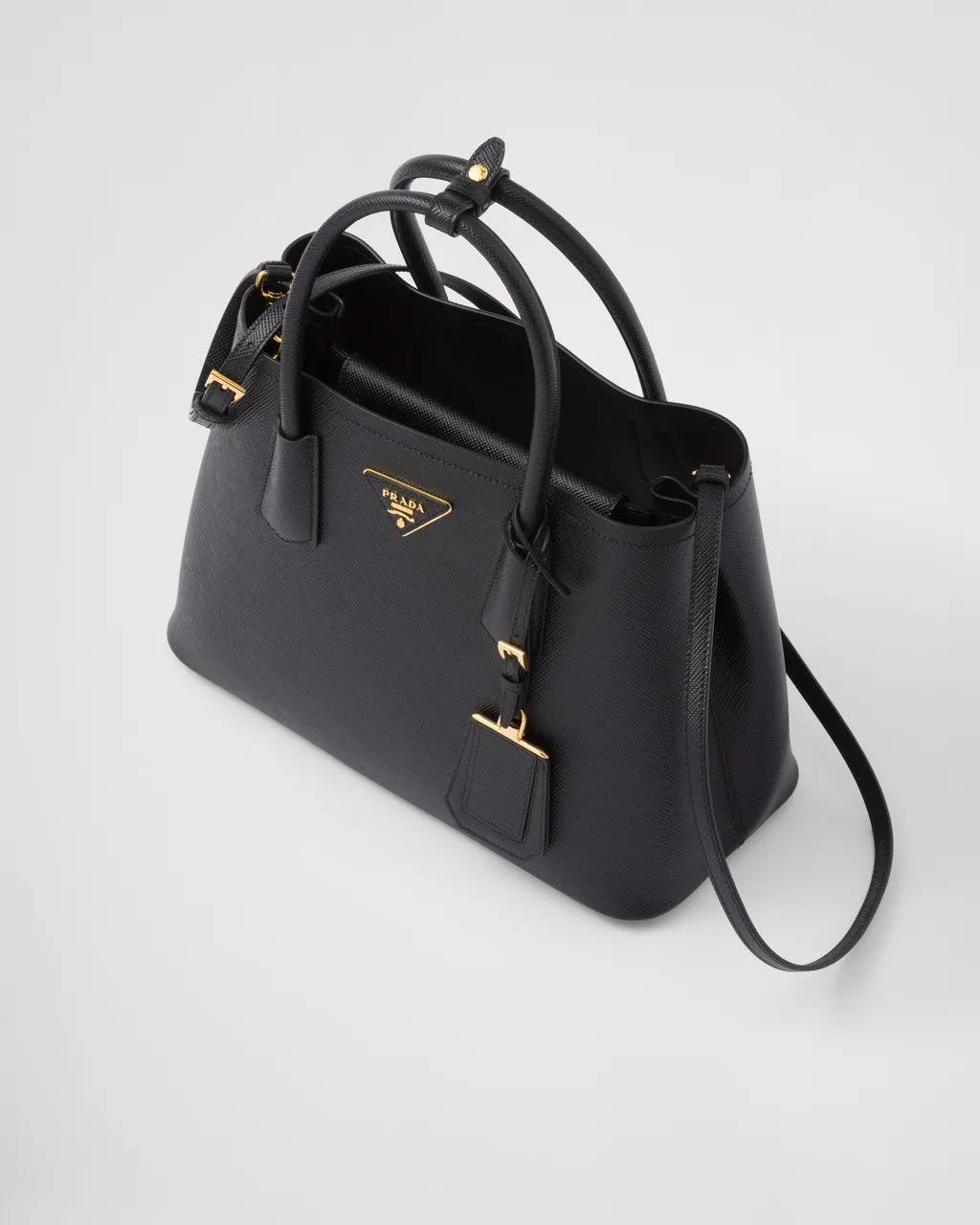 Medium Prada Double Saffiano Leather Bag