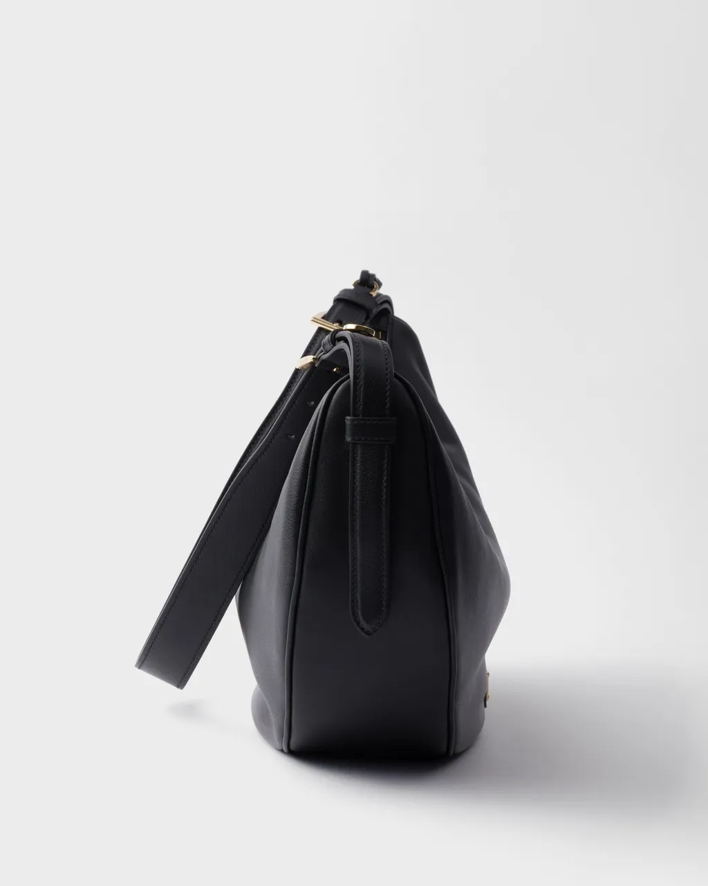 Prada Demi-Lune Large Leather Shoulder Bag