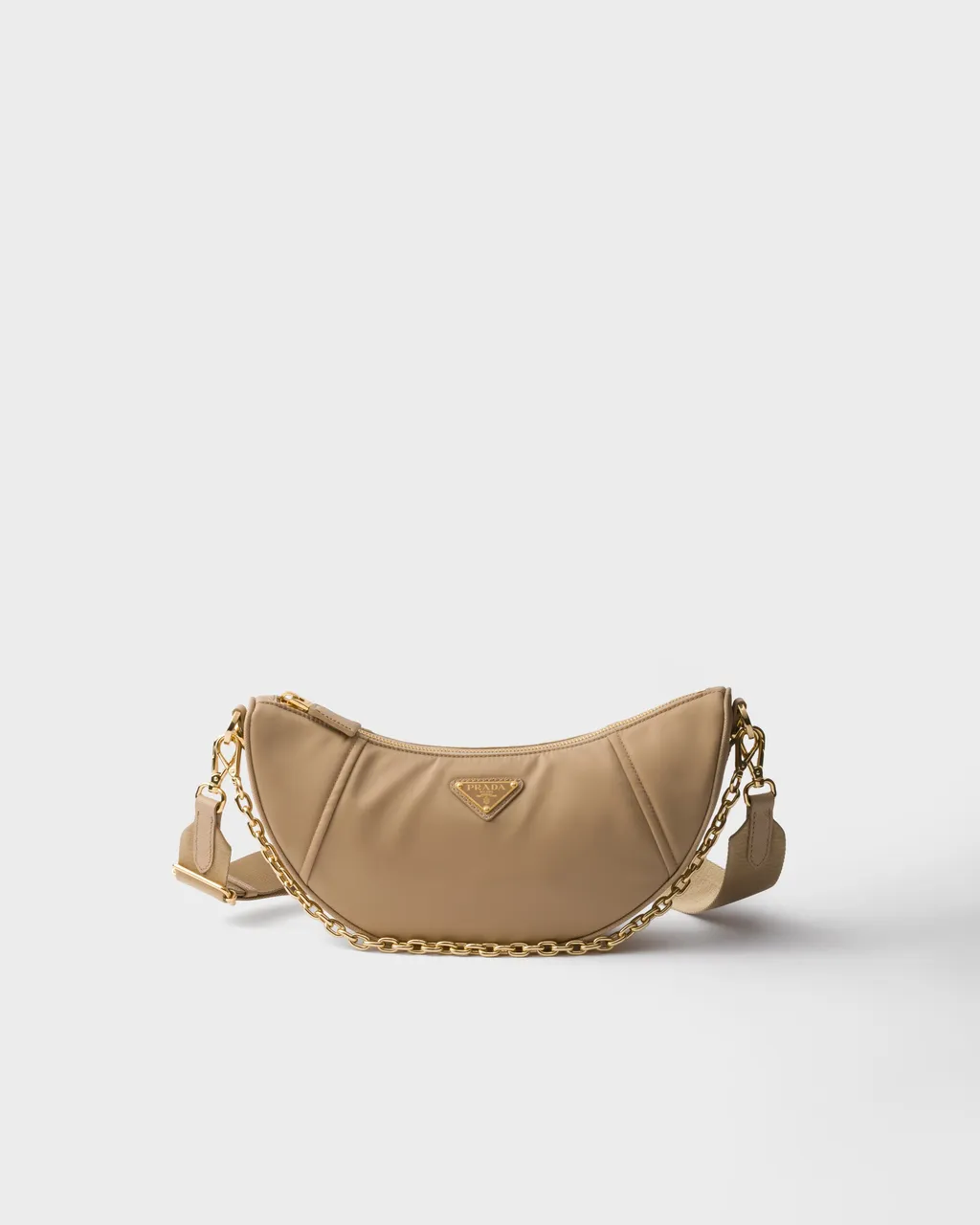 Prada Demi-Lune Re-Nylon Shoulder Bag