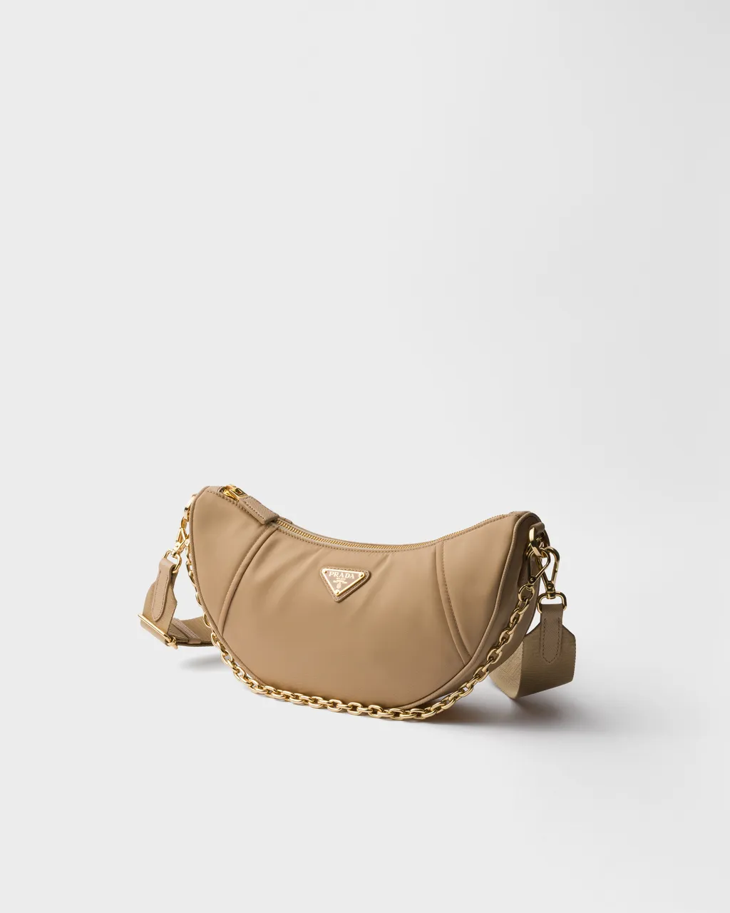 Prada Demi-Lune Re-Nylon Shoulder Bag