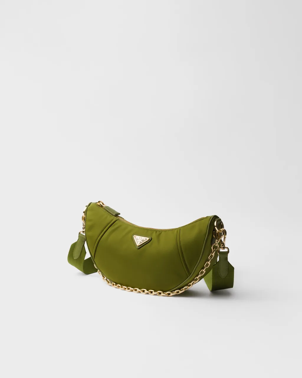 Prada Demi-Lune Re-Nylon Shoulder Bag