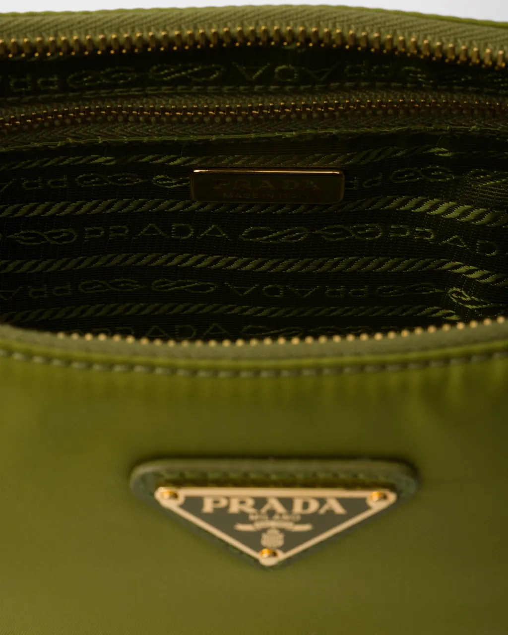 Prada Demi-Lune Re-Nylon Shoulder Bag