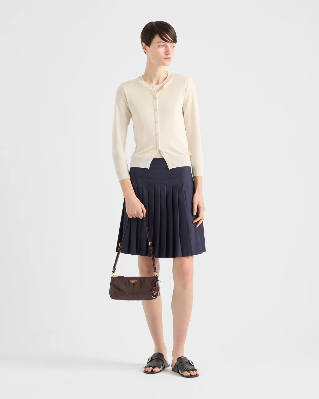 Prada Re-Edition 2002 Medium Leather Shoulder Bag