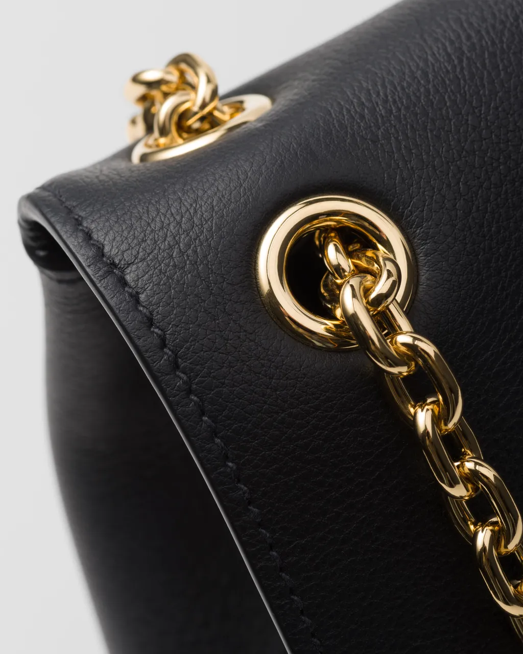 Prada Doux Medium Leather Shoulder Bag