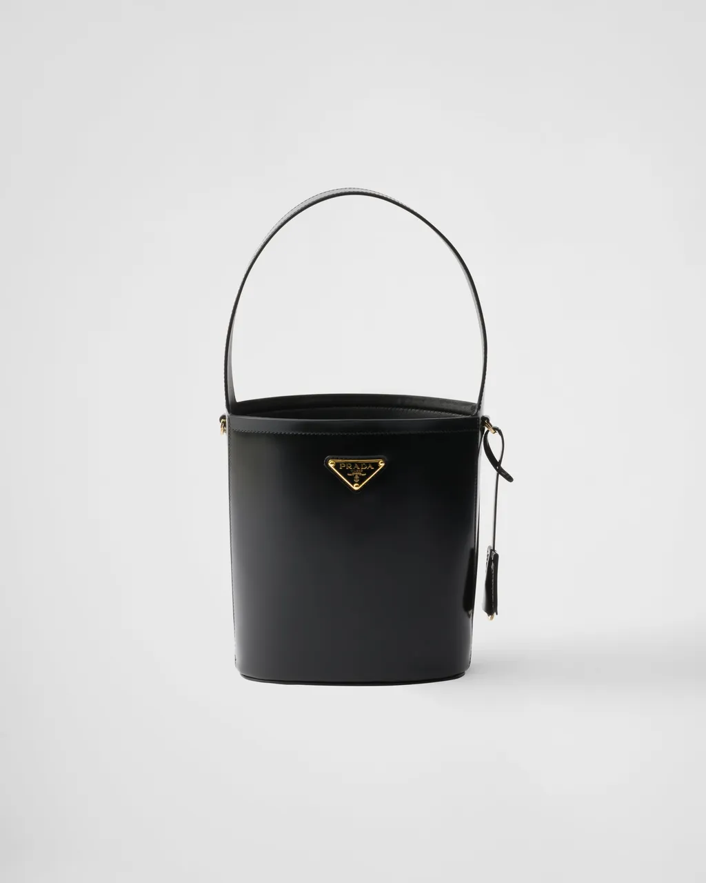 Brushed Leather Mini Bucket Bag