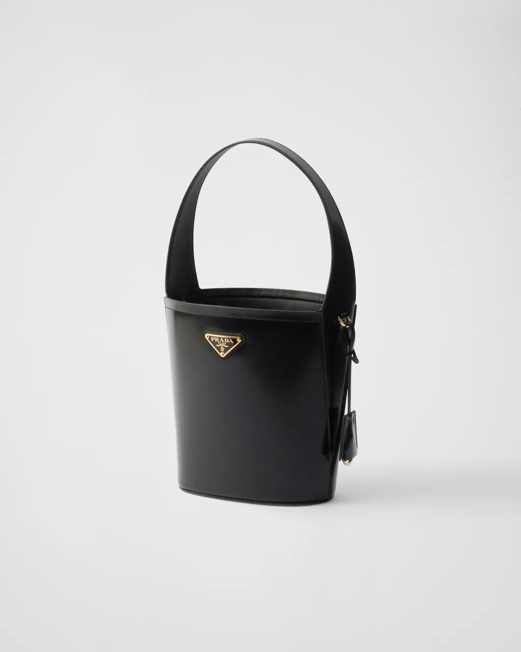 Brushed Leather Mini Bucket Bag