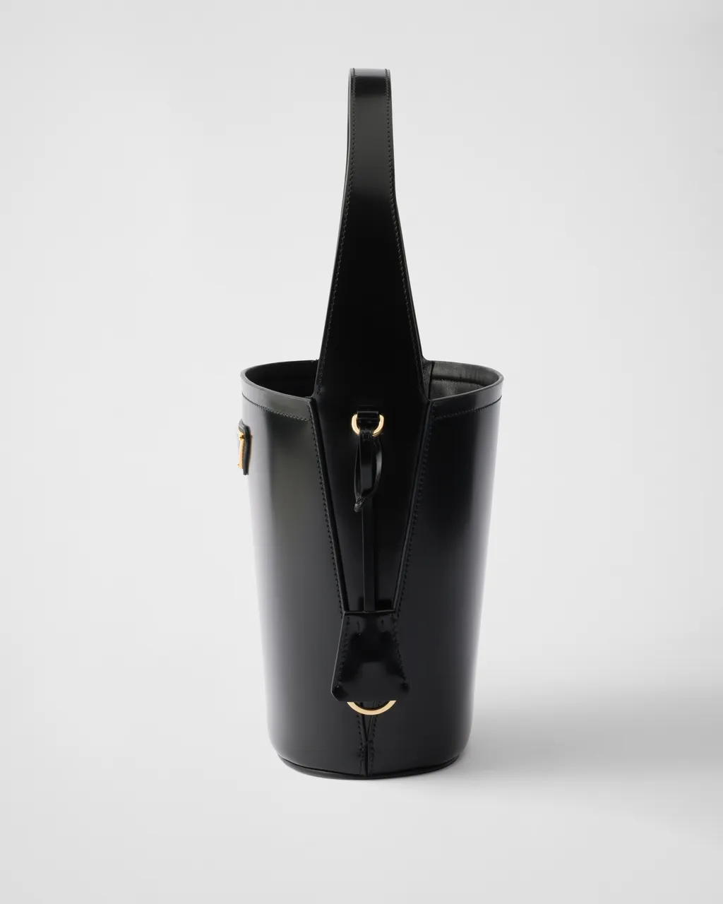 Brushed Leather Mini Bucket Bag