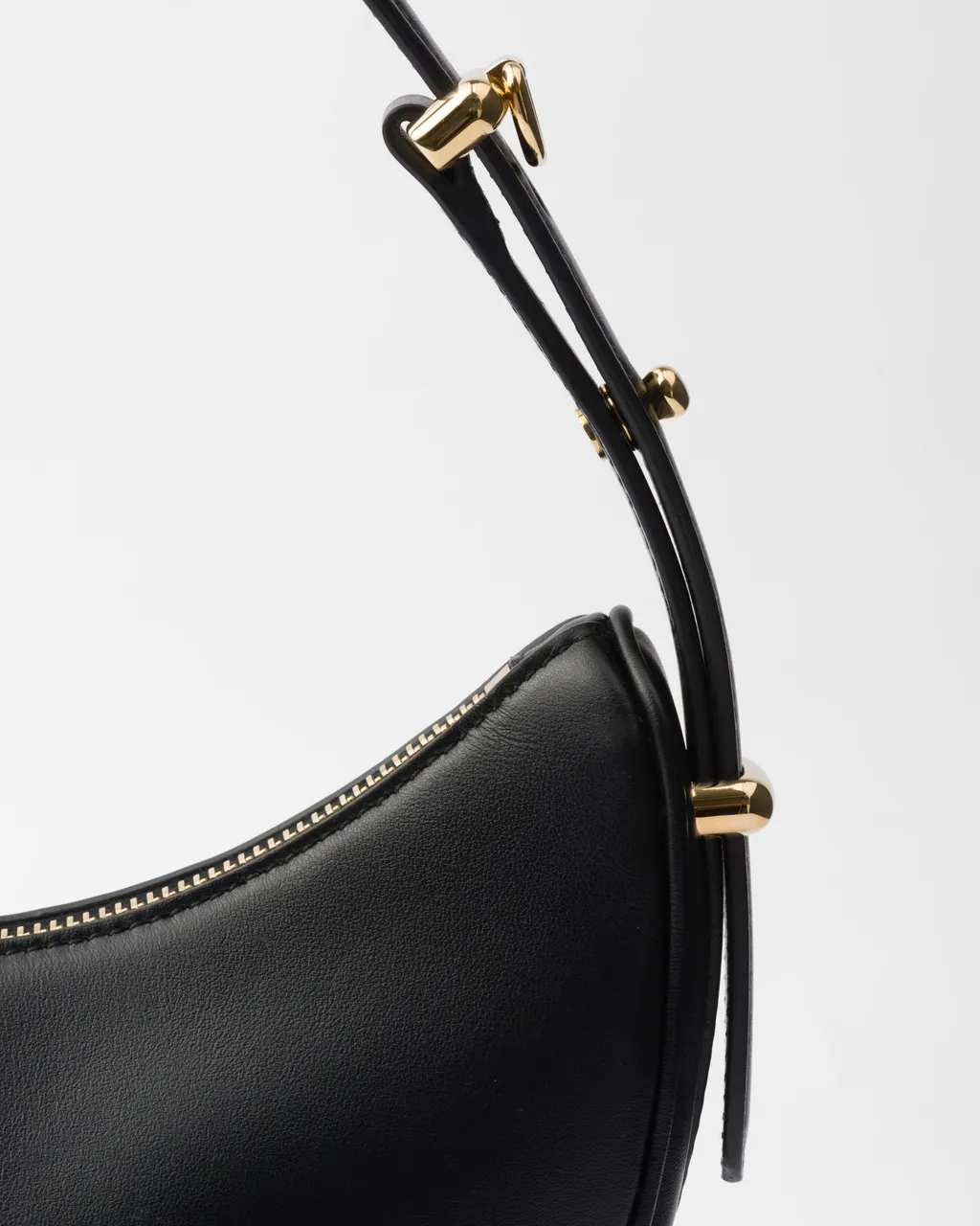 Prada Arqué Small Leather Shoulder Bag
