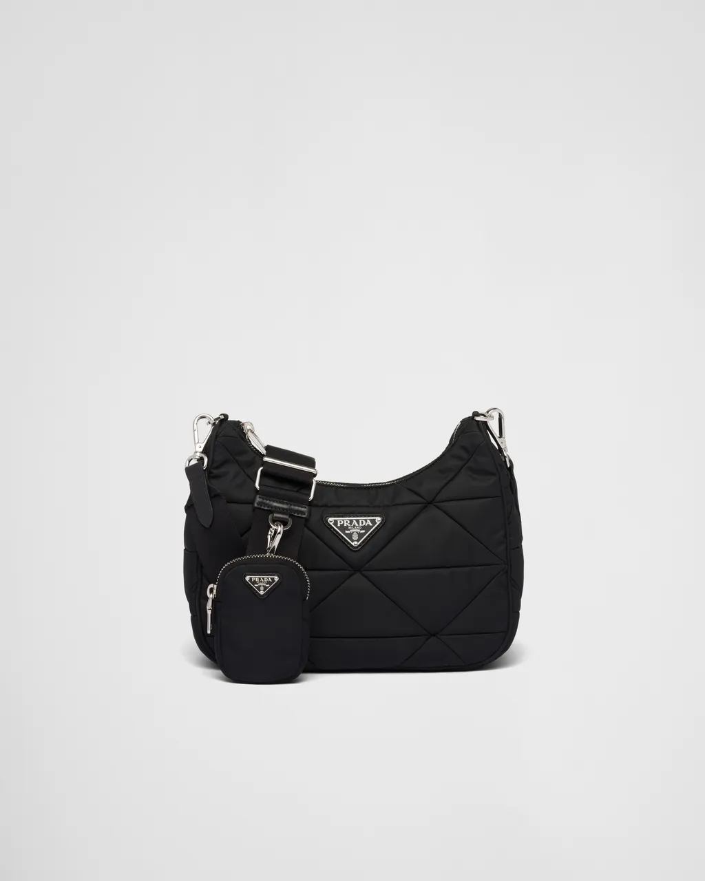 Padded Re-Nylon Shoulder Bag