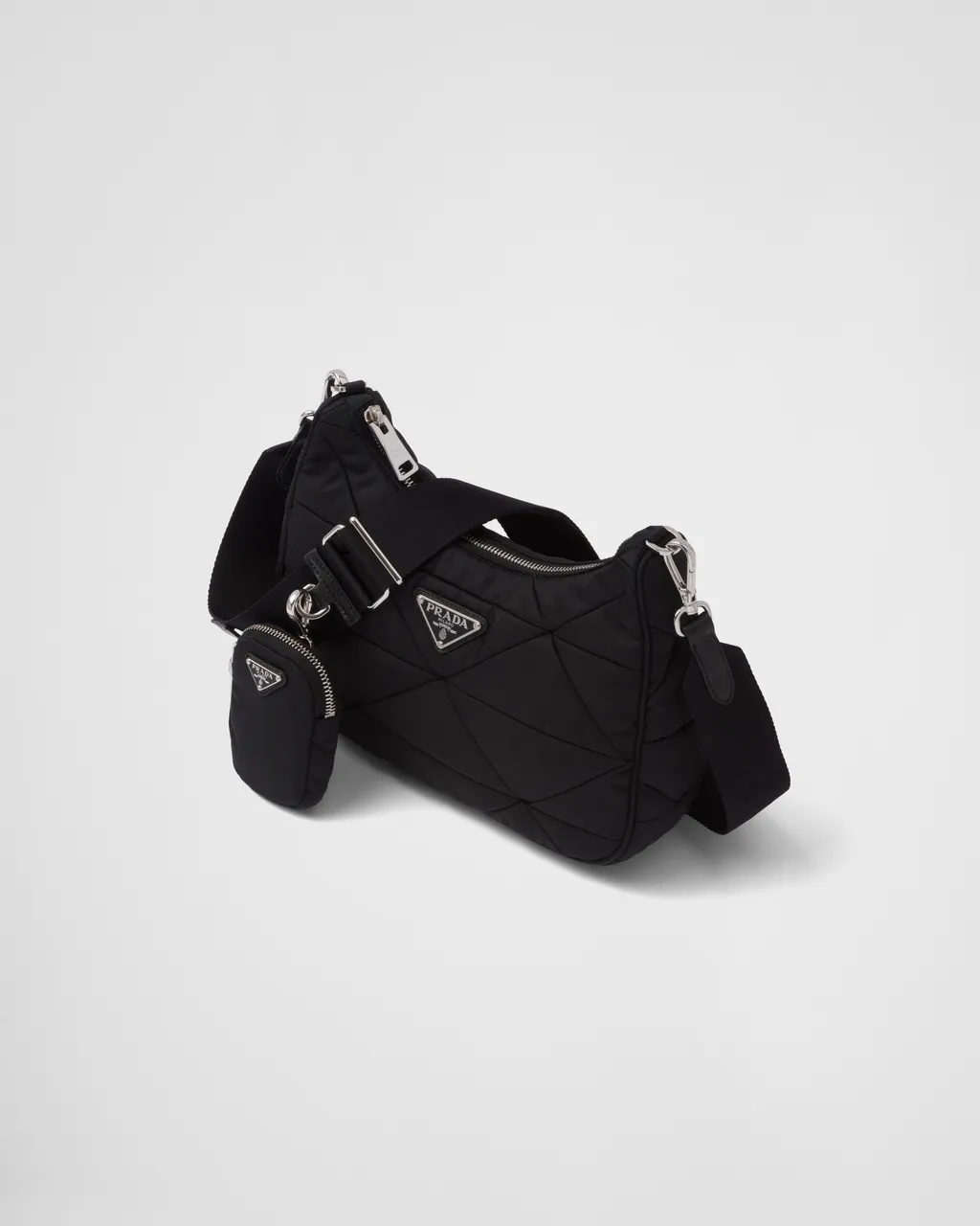 Padded Re-Nylon Shoulder Bag