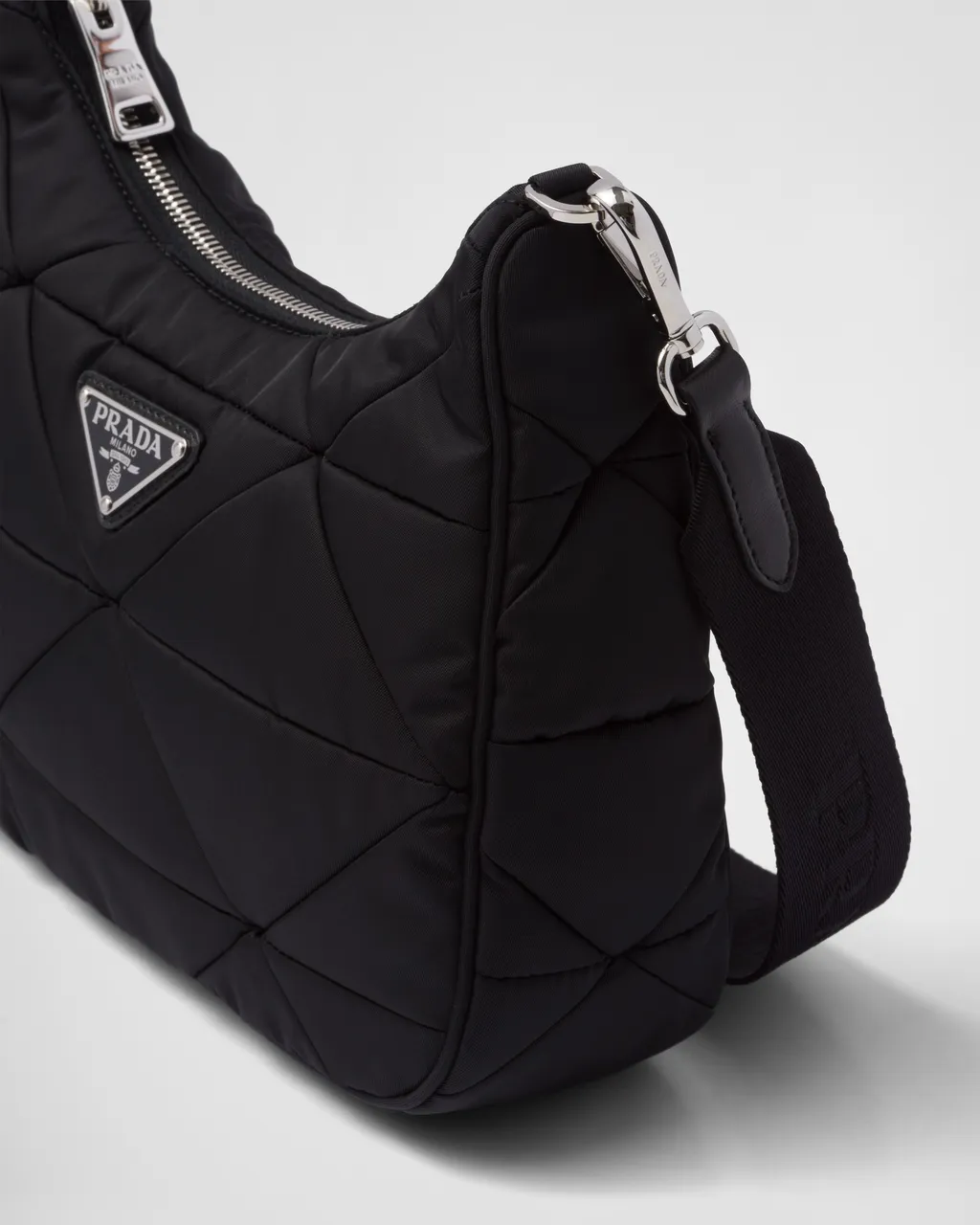 Padded Re-Nylon Shoulder Bag