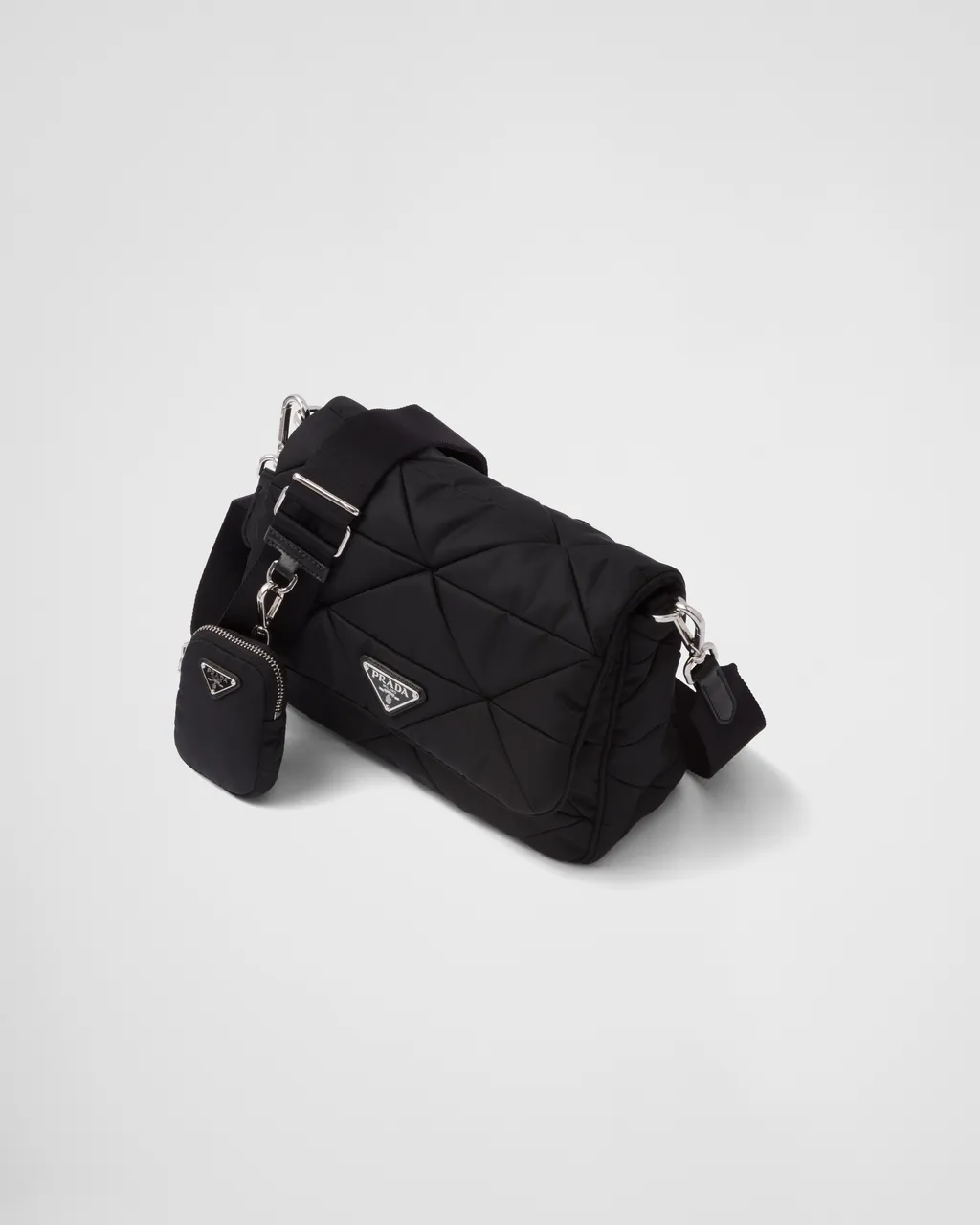 Padded Re-Nylon Shoulder Bag
