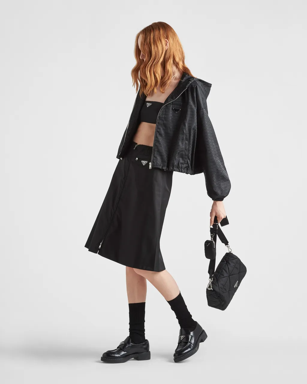 Padded Re-Nylon Shoulder Bag