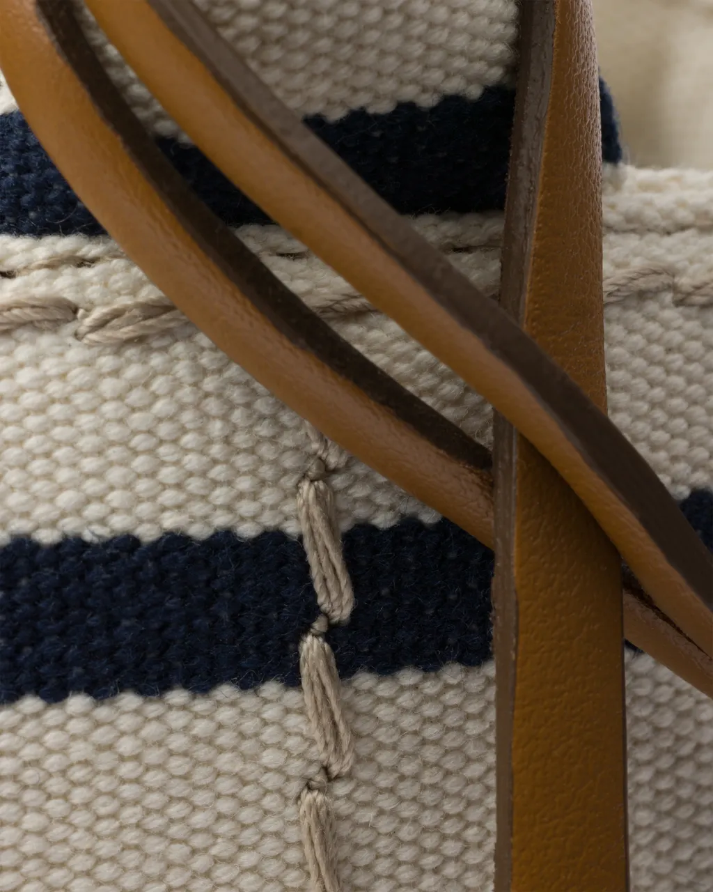 Prada JardiniÈRe Striped Cotton Canvas Mini-Bag