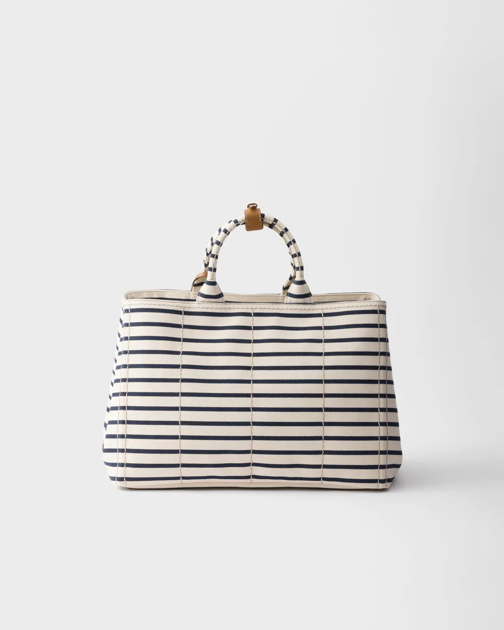 Striped Canvas Tote Bag