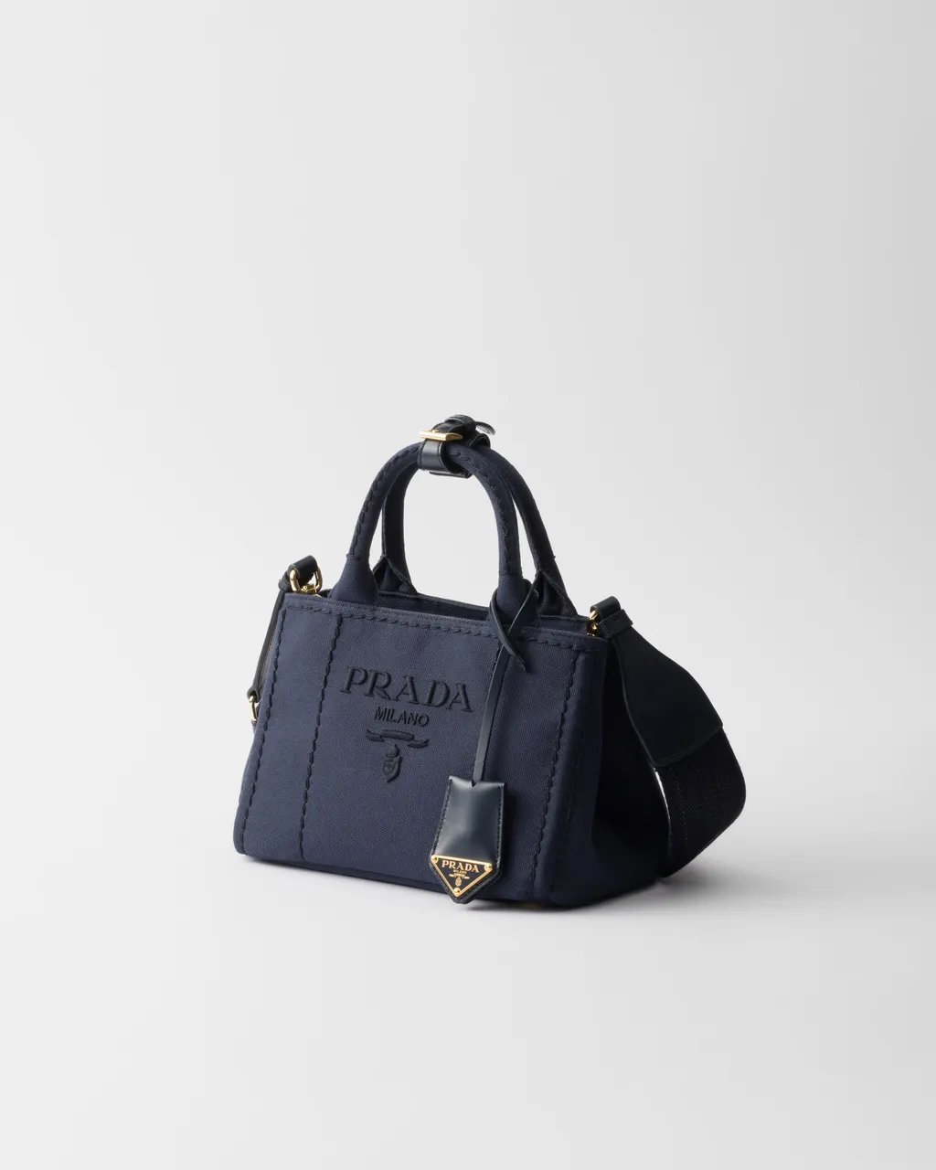 Prada JardiniÈRe Cotton Canvas Mini Handbag