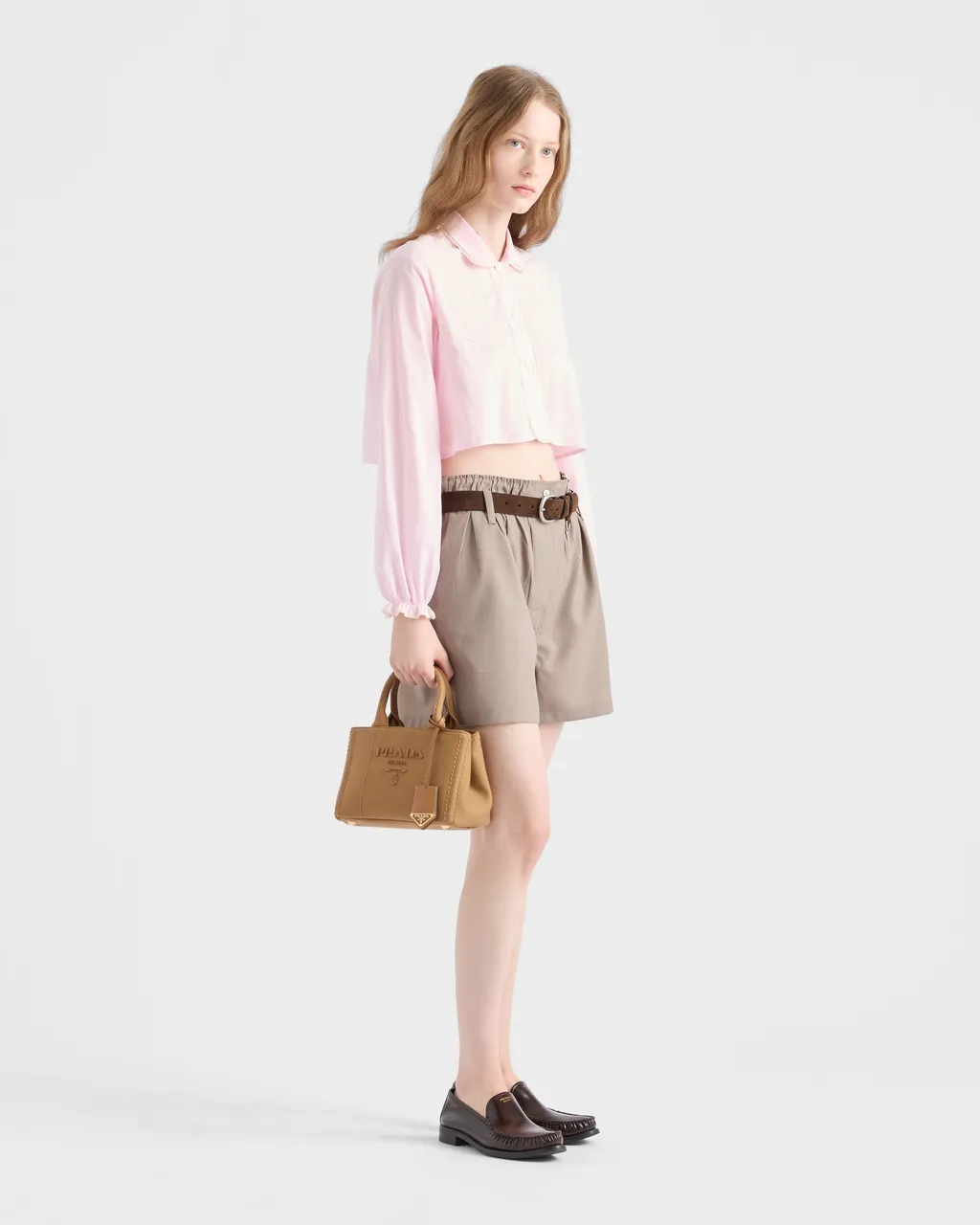 Prada JardiniÈRe Cotton Canvas Mini Handbag