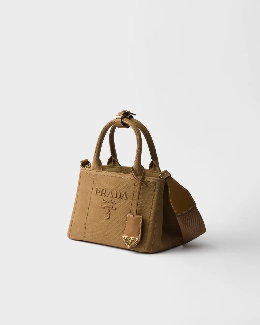 Prada JardiniÈRe Cotton Canvas Mini Handbag
