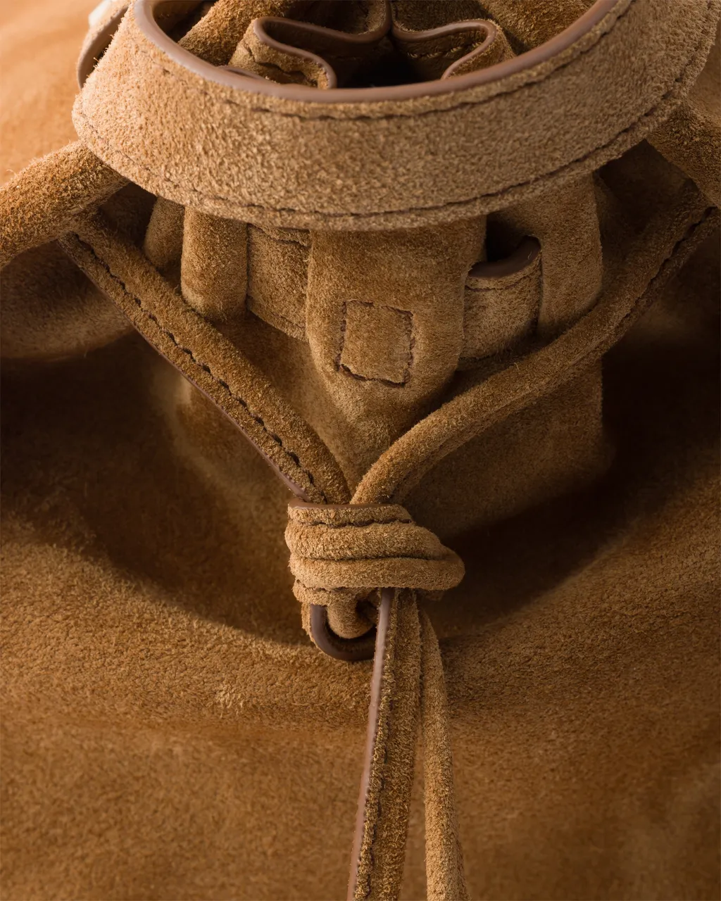 Prada Bonnie Large Suede Handbag