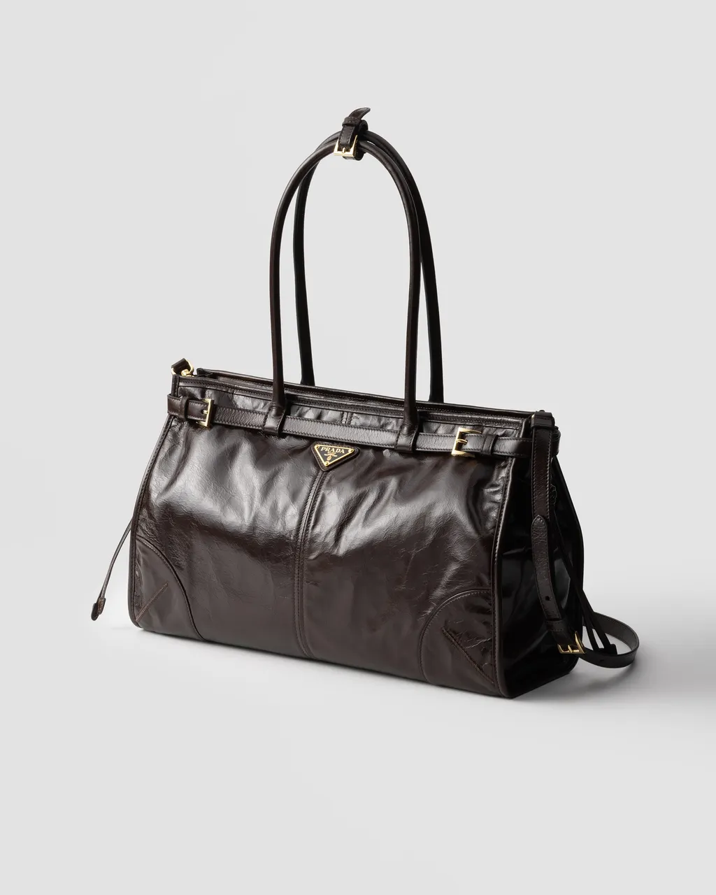 Prada Bonnie Large Leather Handbag