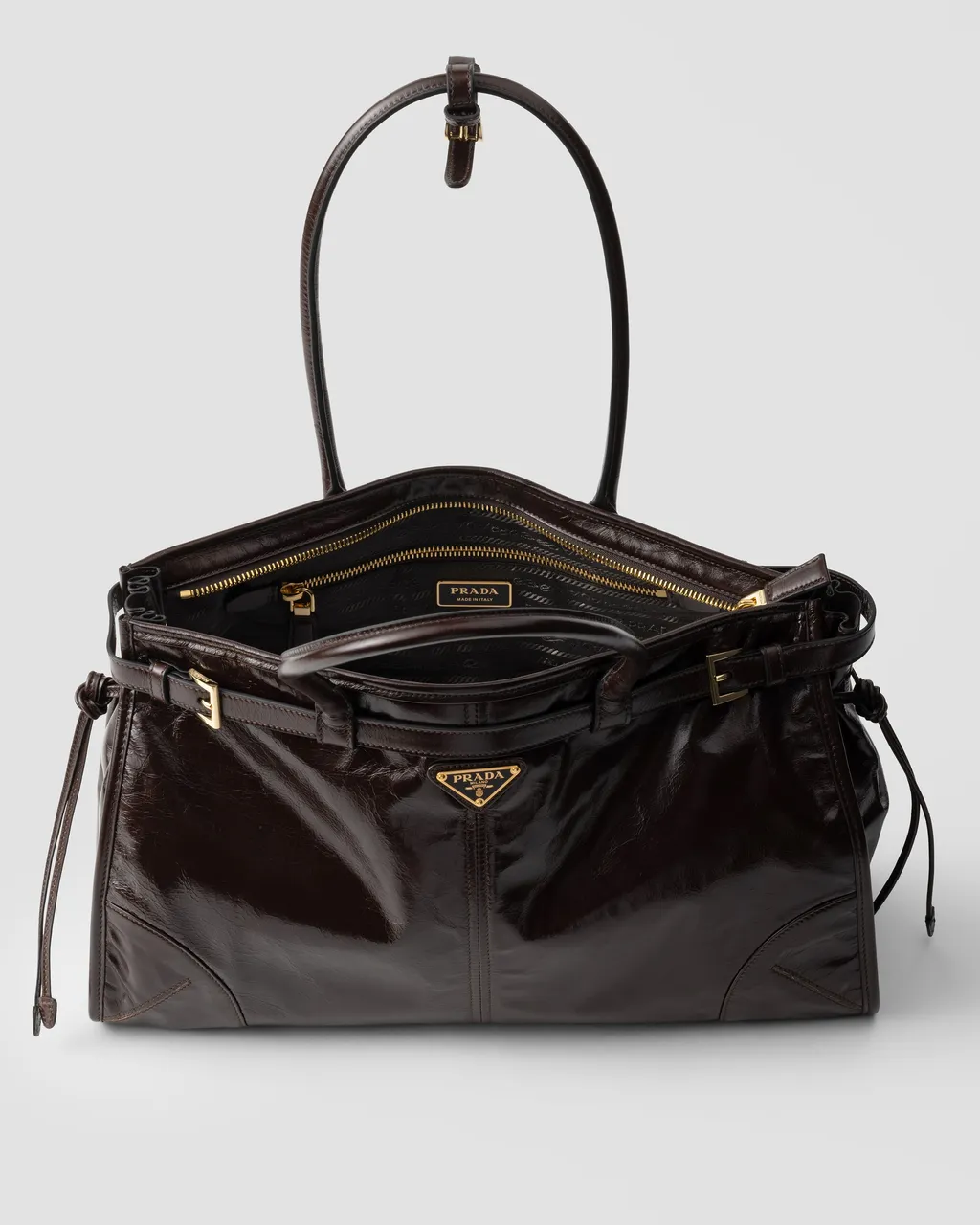 Prada Bonnie Large Leather Handbag