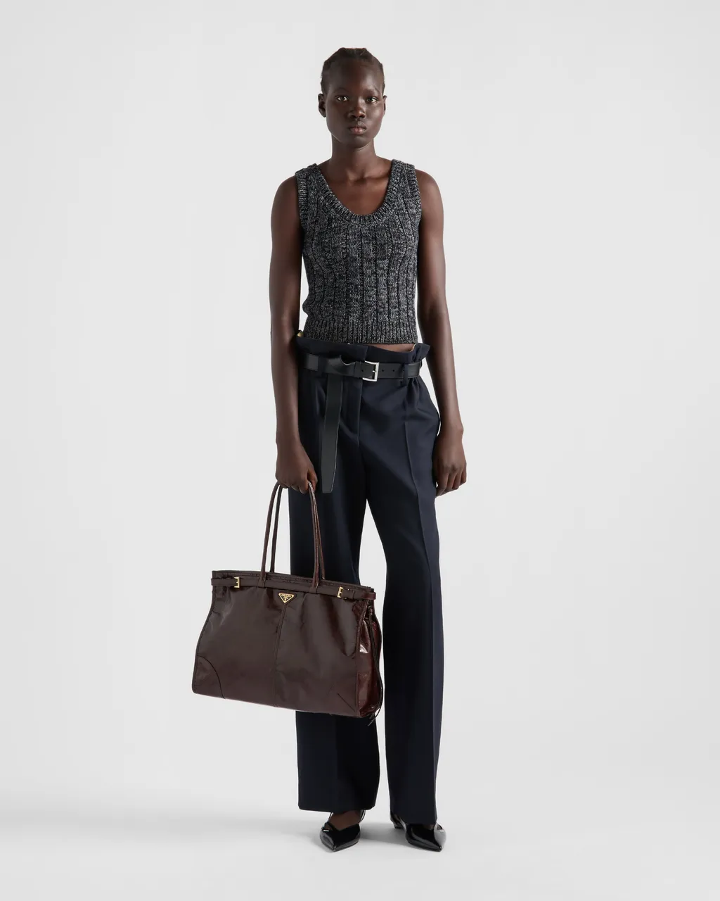 Prada Bonnie Extra Large Leather Handbag