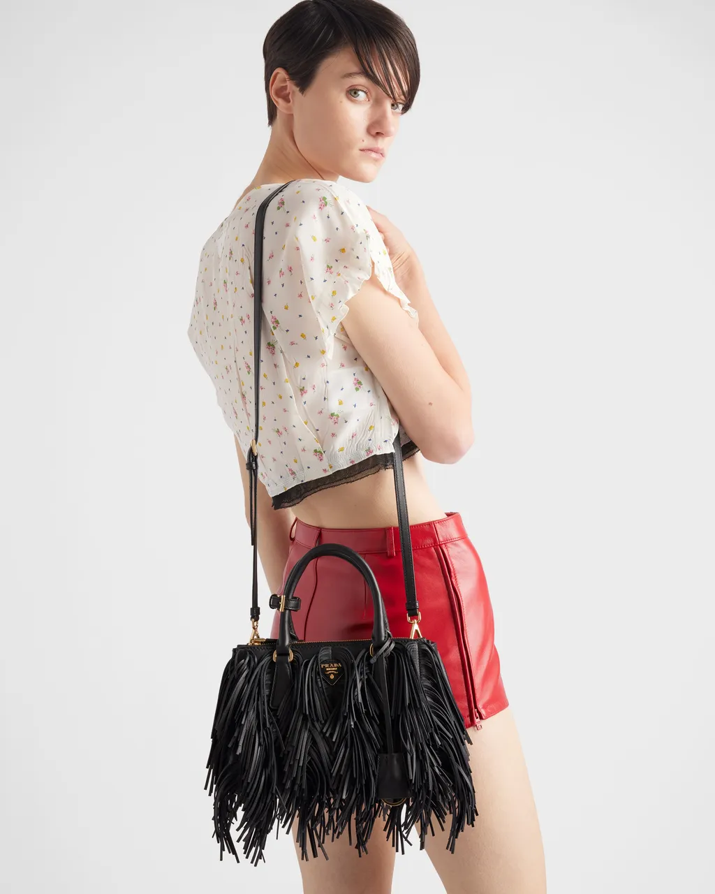Small Prada Galleria Leather Bag