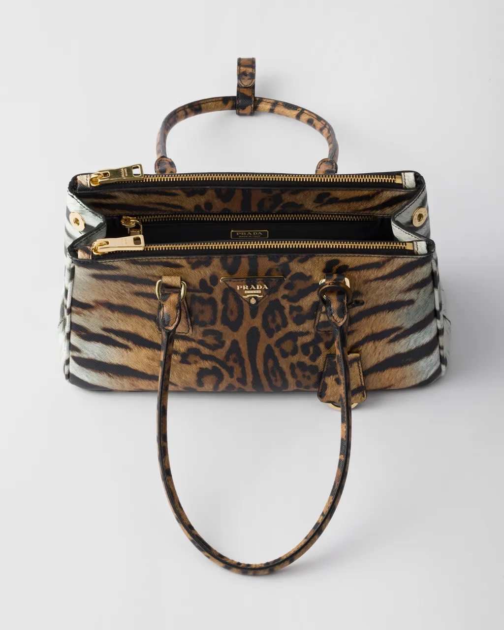 Prada Galleria Medium Printed Saffiano Leather Bag