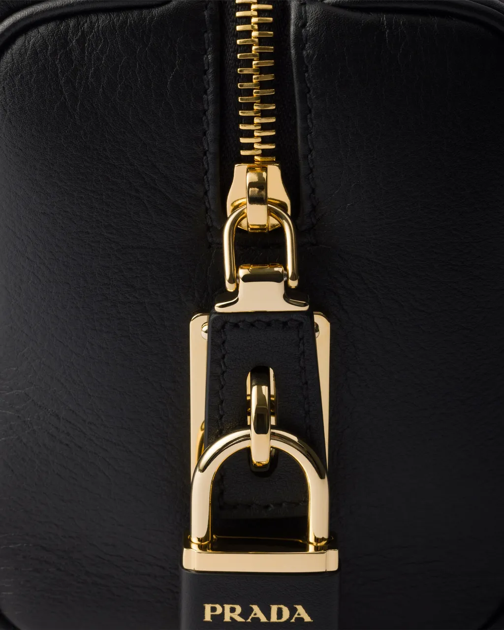 Medium Leather Top-Handle Bag With Padlock